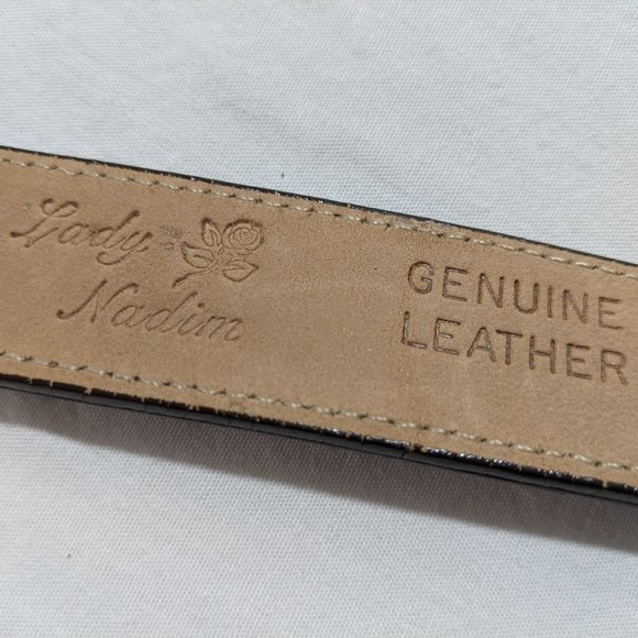 30"-34" Five-Slotted Buckleworks Genuine Leather Belt - Picture 6 of 10